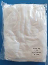 Prześcieradło marki DRAP HOUSSE MICROFIBRE białe z gumką 90 cm x 190